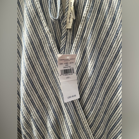 Blue and white striped dress. - Picture 4 of 6